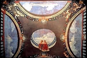 deckengem&auml;lde im empfangszimmer